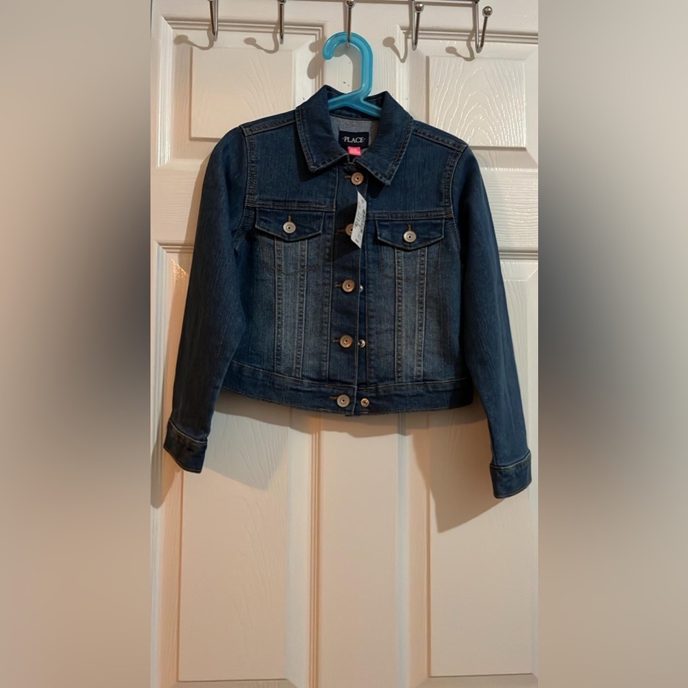 (Z) The Children’s Place Girl's Long Sleeve Denim Jean Blue Jacket, 5/6